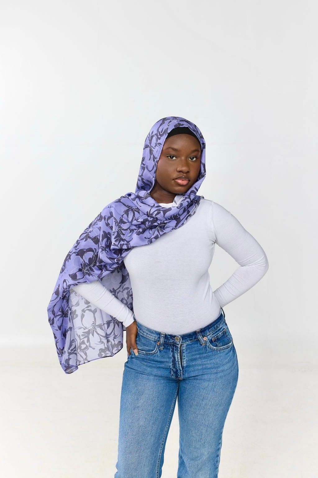 Dieynaba - Foulard en modal tissé